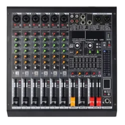 Mächtig MC-6 6 Kanal 99 DSP Efektli Bluetooth USB Mikser - mächtig