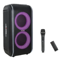 Mächtig PA162 240W 2x6.5 inç Bluetooth TWS UHF Telsiz Mikrofonlu Taşınabilir Ses Sistemi - mächtig