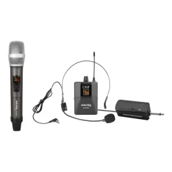 Mächtig U3101EY UHF 20 Kanal 1 El 1 Yaka Kablosuz Mikrofon Sistemi - mächtig
