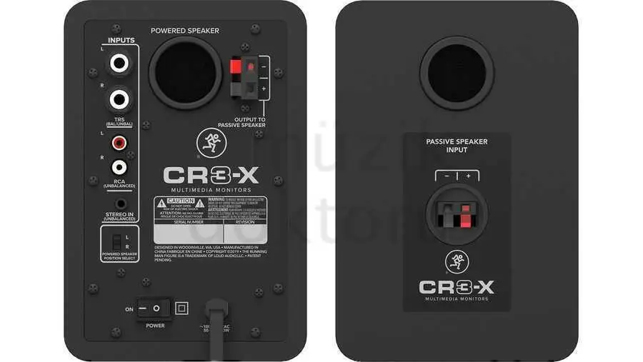 Mackie CR3-X 3 inch Multimedia Monitors - 4