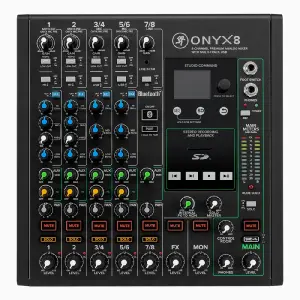Mackie Onyx8 8 Kanallı Premium Analog Mikser (USB Multitrack Kayıt Destekli) - 3