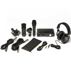 Mackie Producer Bundle USB Audio/MIDI Interface, Condenser Mic, Dynamic Mic, and Headphones - 1