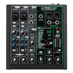 Mackie ProFX6v3 6 Kanallı USB Mikser ve Dahili Efekt İşlemcili Analog Ses Mikseri - 4