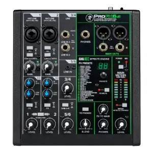 Mackie ProFX6v3 6 Kanallı USB Mikser ve Dahili Efekt İşlemcili Analog Ses Mikseri - 4