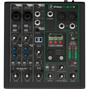 Mackie ProFX6v3+ Dahili FX, USB Kayıt ve Bluetooth Özellikli 6 Kanallı Analog Mikser - Mackie