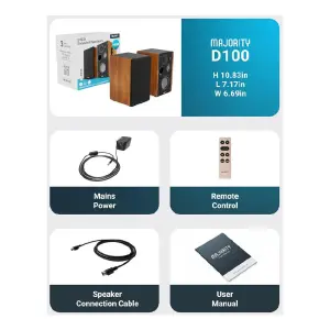 Majority D100 Bluetooth Raf Tipi Hoparlör - 7