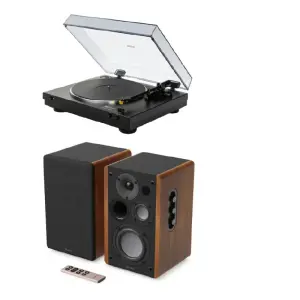 Majority D100 Hoparlör, Dual CS 329 Pikap Hi-Fi Müzik Sistemi - 1