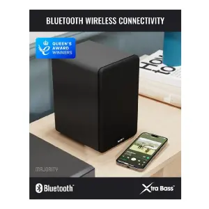 Majority D70X Aktif Bluetooth Raf Tipi Hoparlör (Siyah) - 4