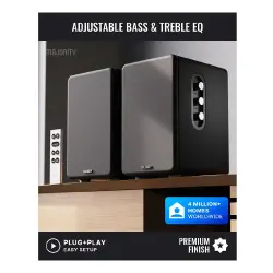 Majority D70X Aktif Bluetooth Raf Tipi Hoparlör (Siyah) - 6