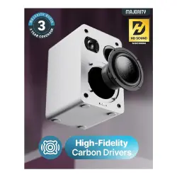 Majority D70X Pasif Raf Tipi Hoparlör (Beyaz) - 3