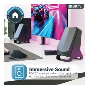 Majority DX30 2.1 Bluetooth Bilgisayar Hoparlörü - 5