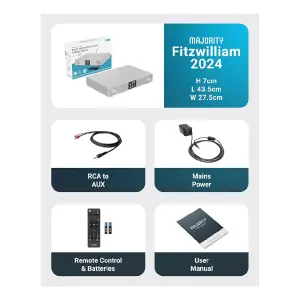 Majority Fitzwilliam 2 İnternet Radyolu Hi-Fi Dijital Tuner (Gri) - 7