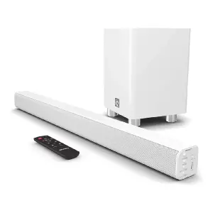 Majority K2 Bluetooth'lu Kablosuz Soundbar ve Subwoofer (Beyaz) - 1