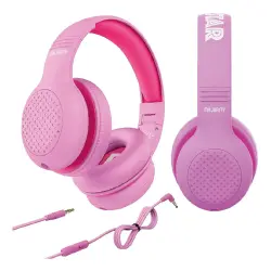 Majority Superstar Kids Kablolu Çocuklar İçin Kafa Üstü Kulaklık (Pembe) - Majority