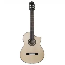 Martinez Almeria Artist AS CE Cutaway Elektro Klasik Gitar - 1
