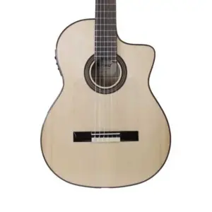 Martinez Almeria Artist AS CE Cutaway Elektro Klasik Gitar - 3