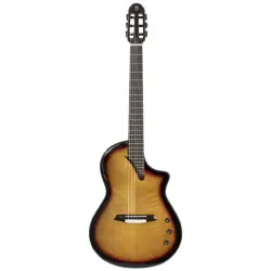 Martinez Hispania Sunburst Elektro Klasik Gitar - Martinez