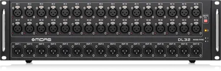 MIDAS - MIDAS DL32 32 Input, 16 Output Stage Box with 32 Midas Microphone Preamplifiers, ULTRANET and ADAT Interfaces