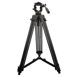 Miliboo MTT608A 196cm Video Tripod + MYT802L Dikey Çekim Kafası - 1