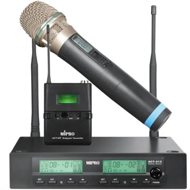 Mipro ACT-312 EL+YAKA Telsiz Mikrofon Seti - 1