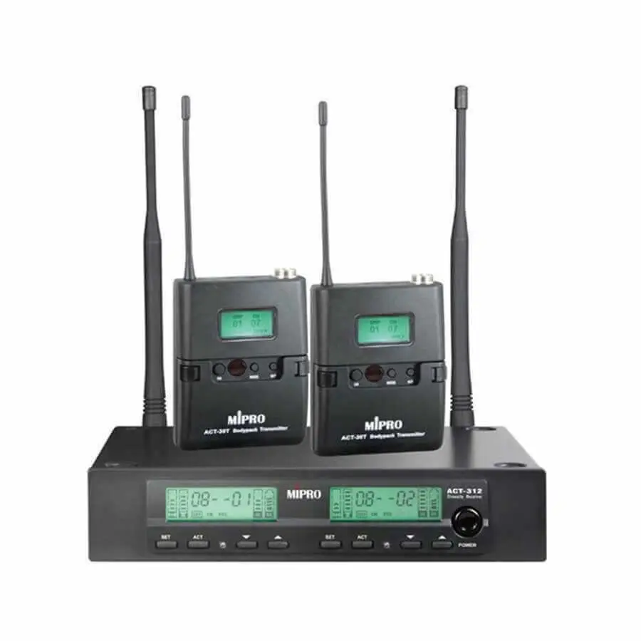 Mipro ACT-312 YAKA Kablosuz 2 Yaka Mikrofon Seti - Mipro