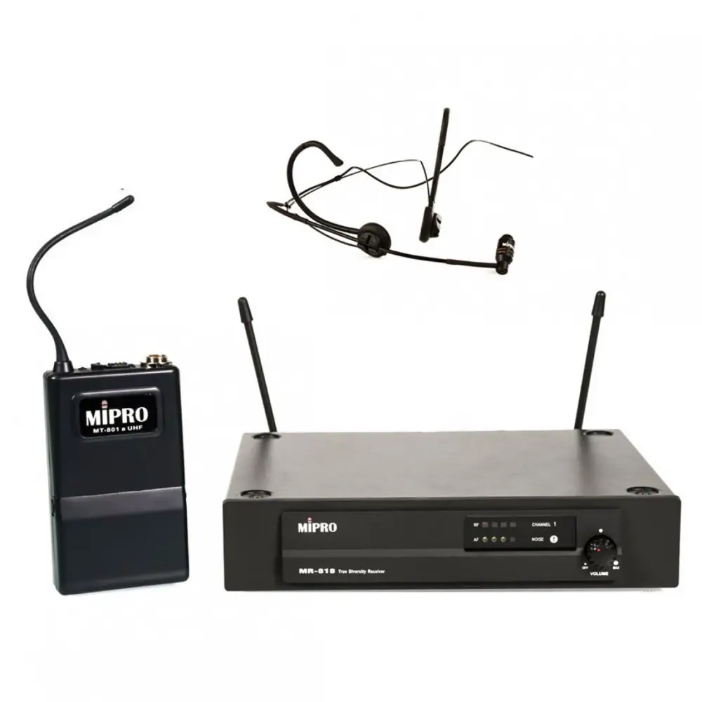 Mipro MR-818 HEADSET Kablosuz Tek Headset Mikrofon Seti - Mipro