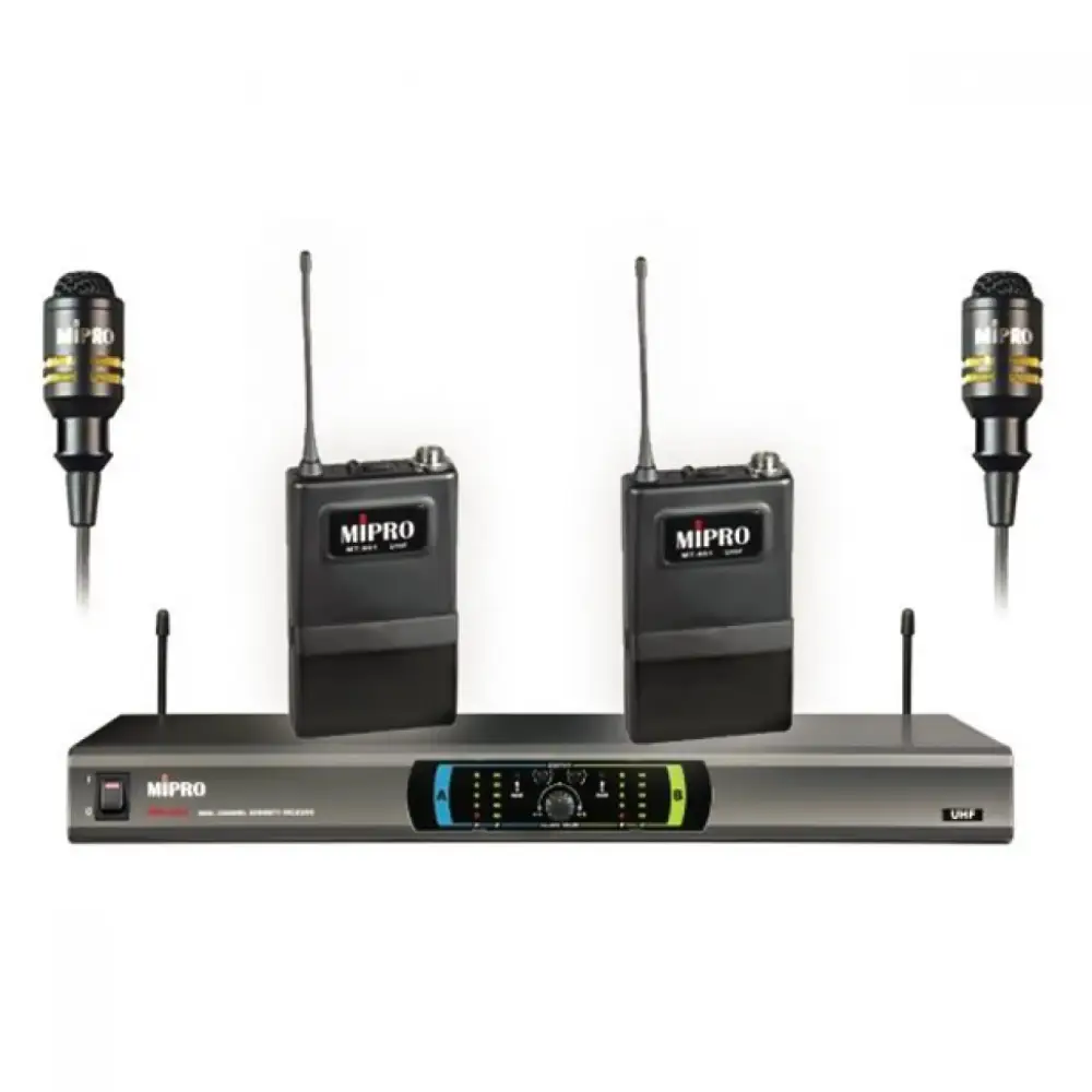 Mipro MR-823 YAKA Kablosuz 2 Yaka Mikrofon Seti - Mipro