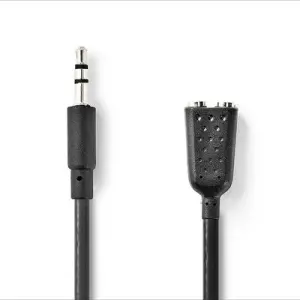Nedis Cable 3.5 mm Erkek - 2x 3.5 mm Dişi 0,20m Stereo Ses Kablosu - 1