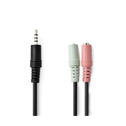 Nedis Cable 3.5 mm Erkek - 2x 3.5 mm Dişi Çevirici Kablo - Nedis Cable