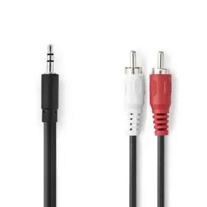 Nedis Cable 3.5 mm Erkek - 2x RCA Erkek Stereon Çevirici Kablo - 1 Metre - 1