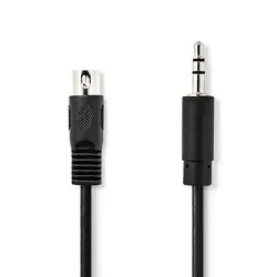Nedis Cable 5 Pin DIN Erkek - 3.5 mm Erkek 1m Kablo - Nedis Cable