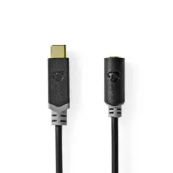 Nedis Cable USB-C Erkek - 3.5 mm Dişi 1 m Çevirici Kablo - 1