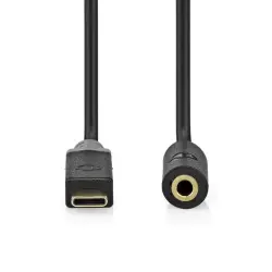 Nedis Cable USB-C Erkek - 3.5 mm Dişi 1 m Çevirici Kablo - 2