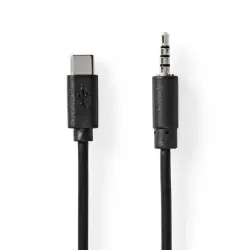 Nedis Cable USB-C Erkek - 3.5 mm Erkek 1 m Çevirici Kablo - 1