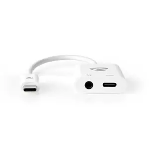 Nedis Cable USB-C Erkek - Dişi USB-C 3.5 mm Dişi Adaptör - 2