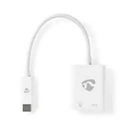 Nedis Cable USB-C Erkek - Dişi USB-C 3.5 mm Dişi Adaptör - 3