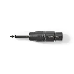 Nedis Cable XLR Dişi - 6.35 mm Erkek Mono Metal Konnektör - 1