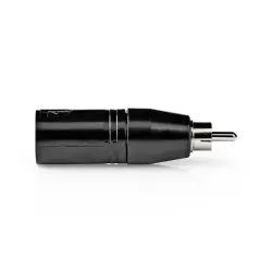 Nedis Cable XLR Erkek - RCA Erkek Metal Adaptör - 1
