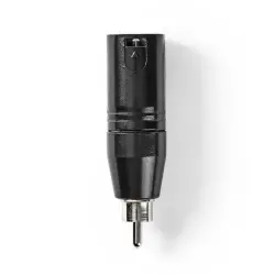 Nedis Cable XLR Erkek - RCA Erkek Metal Adaptör - 4