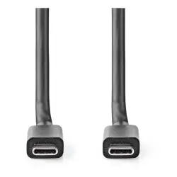 Nedis USB-C - USB-C 3.2 Gen 2 Süper Hızlı Şarj ve Veri Kablosu (1.00 m) - 2