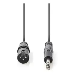 Nedis XLR Erkek - 6.35 mm Erkek Balanslı Ses Kablosu (1.50 m) - 2