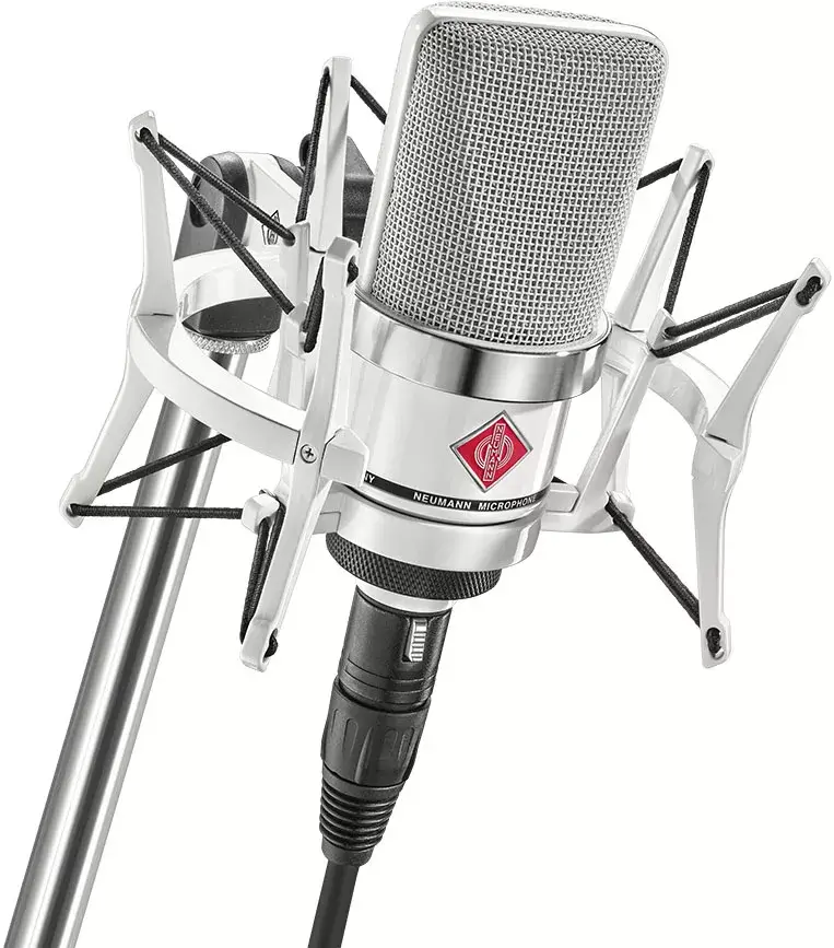 Neumann TLM 102 W Large-Diaphragm Cardioid Condenser Microphone with Shockmount (Limited Edition White) - 1