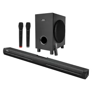 Next Minix MX-906N+ 90 Watt RMS Led Gösterge Optik Giriş 2 Adet Kablosuz Mikrafon 2.1 Stereo Soundbar Ses Sistemi - 1