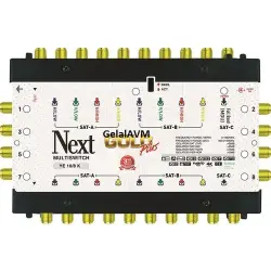 Next&NextStar Next YE-10/8 Hybrid Sonlu ve Kaskatlı Bir Arada Gold Plus Multiswitch Uydu Santrali - Next&NextStar