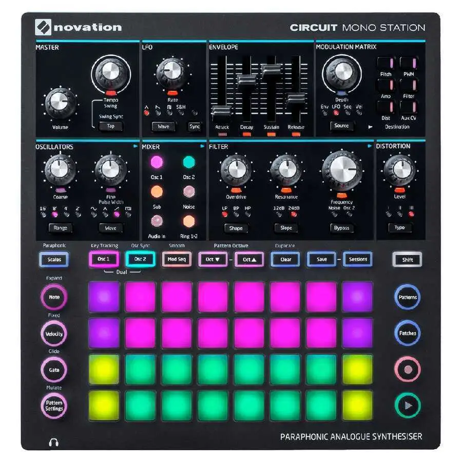 Novation Circuit Mono Station Paraphonic Analog Synthesizer and Sequencer - 1