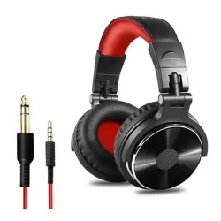 OneOdio Pro10 Kulak Üstü Kablolu DJ Kulaklığı (Kırmızı) - OneOdio