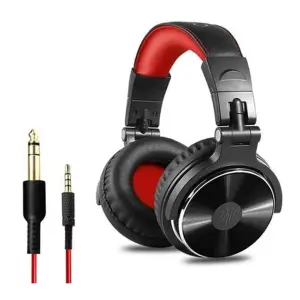 OneOdio Pro10 Kulak Üstü Kablolu DJ Kulaklığı (Kırmızı) - 1