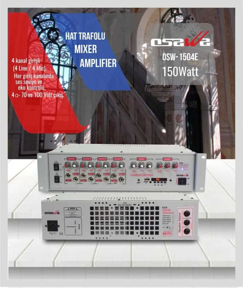 Osawa 1504 4 Kanal 150 Watt 4 Mik 4 Line - Osawa