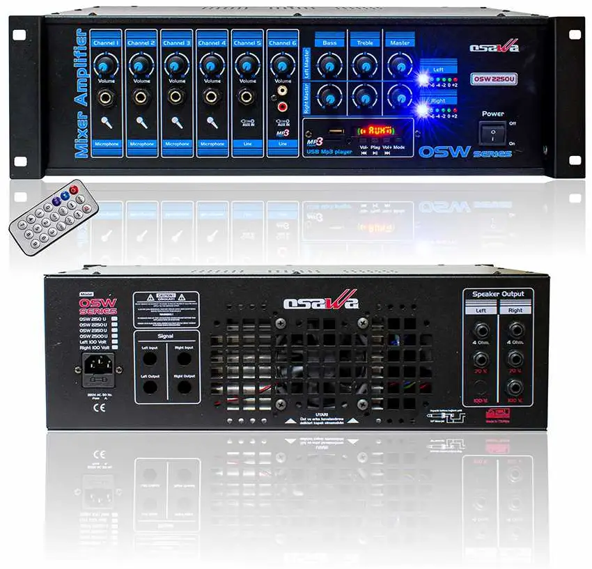 Osawa 2250 6 Kanal 2X250 Watt 4 Mik 2 Line - Osawa