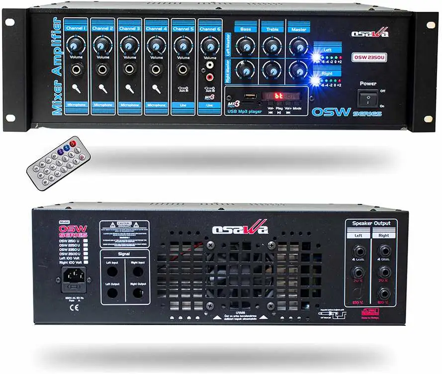 Osawa 2350 6 Kanal 2X350 Watt 4 Mik 2 Line - 1